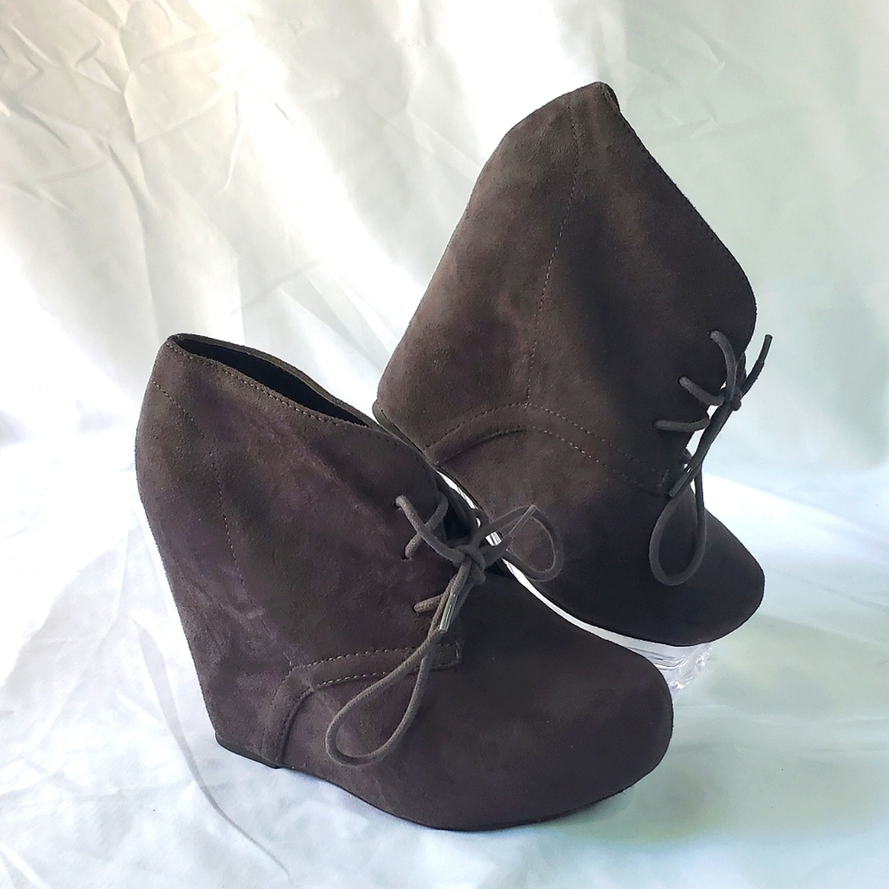 Suede Platform Boots